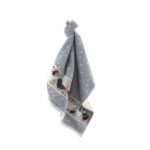 Bunzlau Castle Chickens Grey Keukenhanddoek