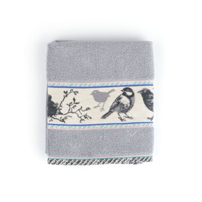 Bunzlau Castle Keukenhanddoek Birds Grey