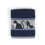 Bunzlau Castle Keukenhanddoek Cats Dark Blue