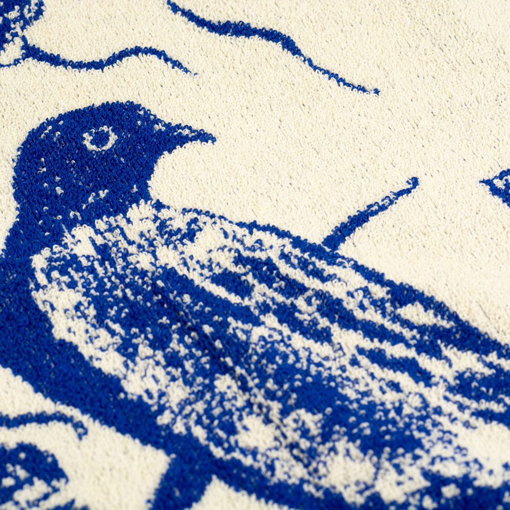 Bunzlau Castle Keukenhanddoek Delft Blue Bird