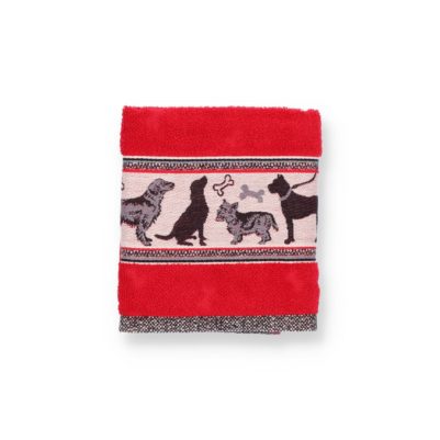 Bunzlau Castle Keukenhanddoek Dogs Red