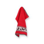 Bunzlau Castle Dogs Red Keukenhanddoek