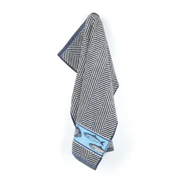 Bunzlau Castle Keukenhanddoek Fish Dark Blue