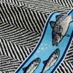 Bunzlau Castle Fish Dark Blue Keukenhanddoek