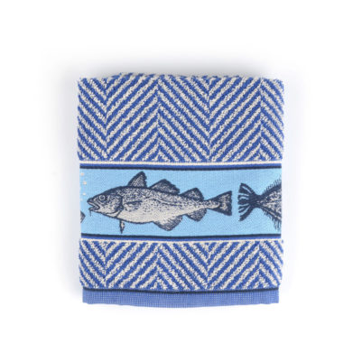 Bunzlau Castle Keukenhanddoek Fish Royal Blue