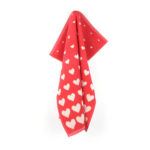 Bunzlau Castle Keukenhanddoek Hearts Red