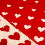 Bunzlau Castle Hearts Red Keukenhanddoek