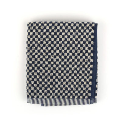 Bunzlau Castle Keukenhanddoek Small Check Dark Blue