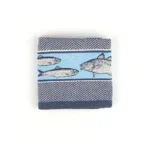 Bunzlau Castle Fish Dark Blue Theedoek