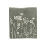 Bunzlau Castle Wild Flowers Olijfgroen Keukenhanddoek