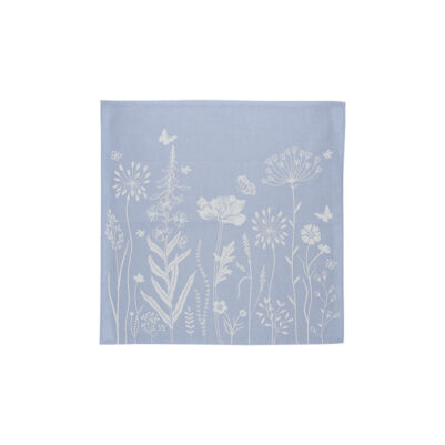 Bunzlau Wild Flowers Blauw Theedoek
