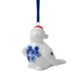 Heinen Delfts Blauw Kersthanger vogel 2