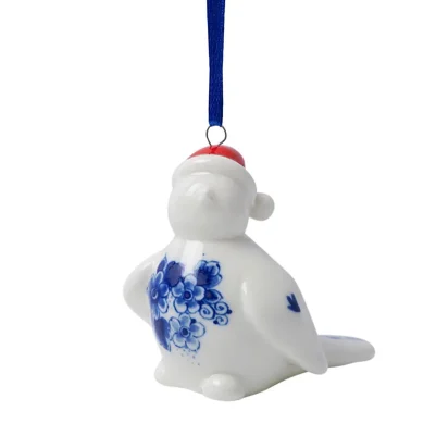 Heinen Delfts Blauw Kersthanger vogel 2