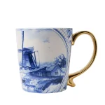 Heinen Delfts Blauw Mok Molen