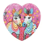 M+W Love Hearts Onderzetter Zig Zag Zebras