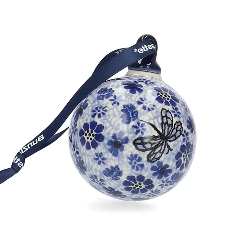 Bunzlau Kerstbal Groot Dragonfly