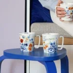 Heinen Delfts Blauw Wildbloemen Mok Bloemen-oase